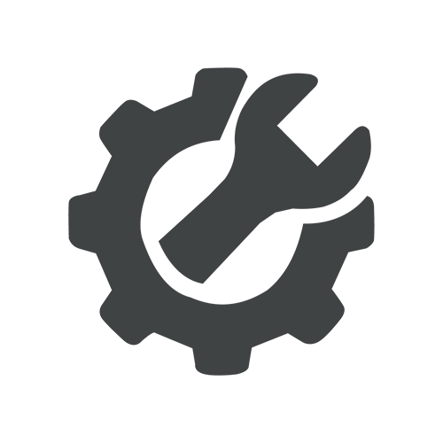 icons - hatbases - easy assembly icon of gear and wrench