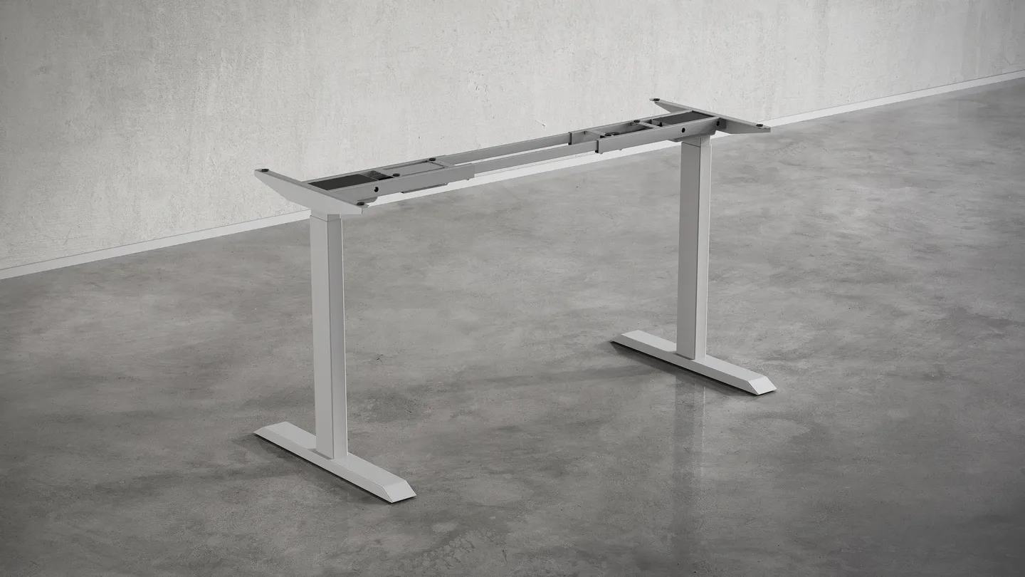 silver 2-stage height-adjustable base